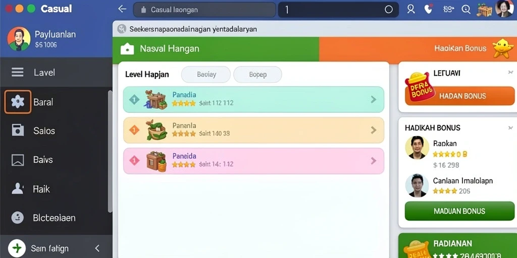 Antarmuka yang intuitif memudahkan navigasi pengguna.