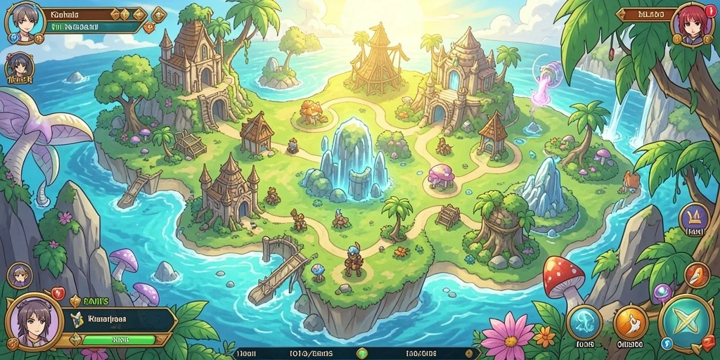 Ilustrasi berbagai jenis permainan yang ditawarkan dalam aplikasi.