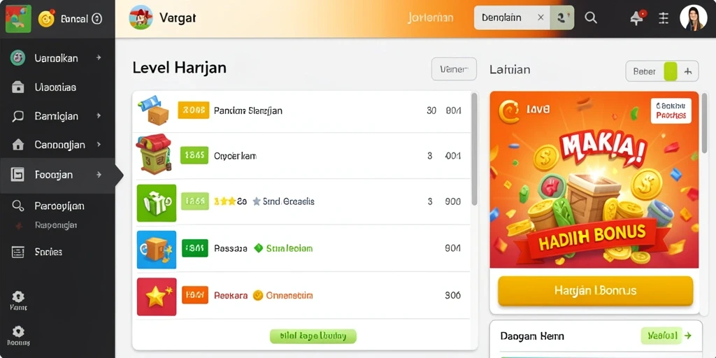 Bonus menarik yang ditawarkan untuk pengguna baru.